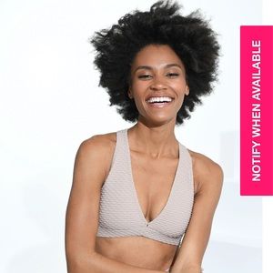 BOOTY BY BRABANTS Croco Skin™ Deep V Top Dulce de Leche